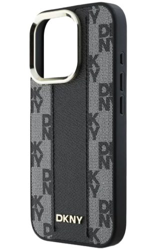 iPhone 16 Pro (6.3") hátlap tok, PU, magsafe, mintás, DKNY Checkered Pattern Magsafe