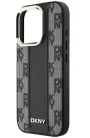 iPhone 16 Pro Max (6.9") hátlap tok, PU, magsafe, mintás, DKNY Checkered Pattern Magsafe