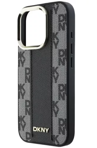 iPhone 16 Pro Max (6.9") hátlap tok, PU, magsafe, mintás, DKNY Checkered Pattern Magsafe