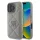 iPhone 16 Pro (6.3") hátlap tok, PU, szürke, DKNY PU Leather Quilted Stack Logo 