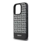 iPhone 16 Pro (6.3") hátlap tok, PU, magsafe, mintás, DKNY Repeat Pattern Bottom Stripe MagSafe