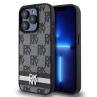 iPhone 16 Pro Max (6.9") hátlap tok, PU, mintás, DKNY Checkered Pattern and Stripe