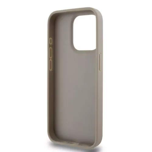 iPhone 16 Pro Max (6.9") hátlap tok, PU / PU bőr, mintás, szürke, DKNY PU Leather Checkered Pattern and Stripe