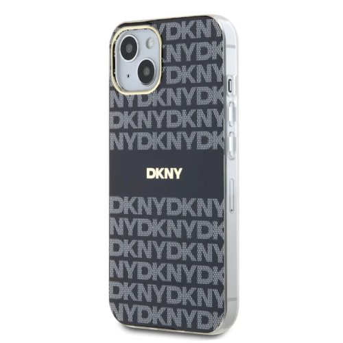 iPhone 16 Pro (6.3") hátlap tok, PU, magsafe, mintás, DKNY Repeat Pattern Tonal Stripe Magsafe