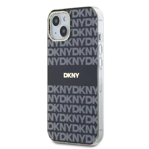 iPhone 16 Pro (6.3") hátlap tok, PU, magsafe, mintás, DKNY Repeat Pattern Tonal Stripe Magsafe