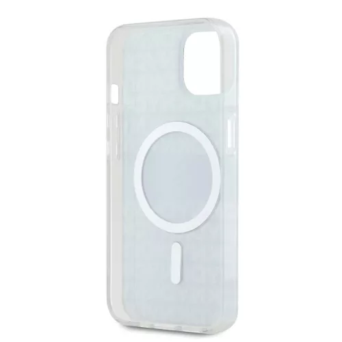 iPhone 16 Pro Max (6.9") hátlap tok, PU, magsafe, mintás, DKNY Repeat Pattern Tonal Stripe Magsafe