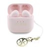 GUESS Classic Logo Charm stereo bluetooth headset vezeték nélküli töltőtokkal, TWS, rózsaszín, GUTWSXMCCLP