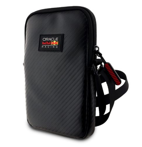 Red Bull PU Carbon telefontartó táska, M méret, fekete, RBPBNPAK