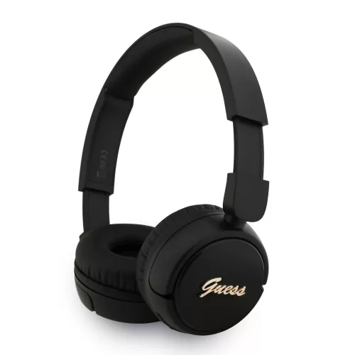 GUESS Script Metal Logo vezeték nélküli fejhallgató, BT5.3, IPX4, fekete, GUBHV6SCK