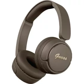   GUESS Script Metal Logo vezeték nélküli fejhallgató, BT5.3, IPX4, barna, GUBHV6SCW