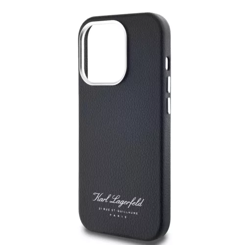 iPhone 16 Pro Max (6.9") hátlap tok, PC / TPU, fekete, Karl Lagerfeld IML Aquarelle