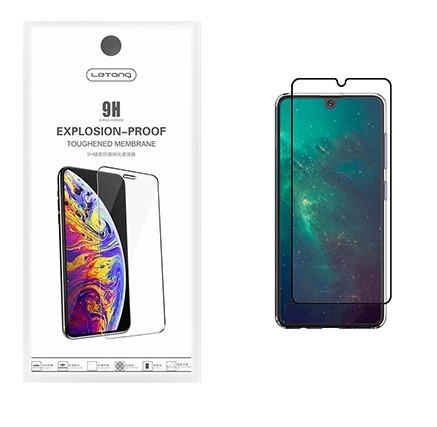 Letang Samsung A415 Galaxy A41 fekete 0,3mm előlapi üvegfólia