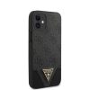 GUESS Triangle iPhone 12 Mini (5,4") fekete hátlap tok