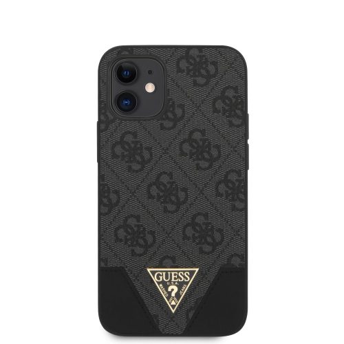 GUESS Triangle iPhone 12 Pro Max (6,7") fekete hátlap tok