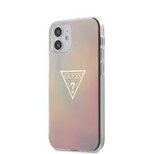 GUESS T&D Gold Triangle iPhone 12 Mini (5,4") színes hátlap tok