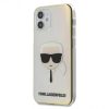 Karl Lagerfeld iPhone 12 Mini (5,4") "Karl Head" mintás irizáló (színjátszó) hátlap tok