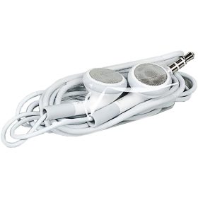   Apple iPhone stereo headset fülhallgató, 3.5mm jack, gyári, hangerőszabályzó / mikrofon, fehér, (MB770G/A) (CSOMAGOLÁS NÉLKÜLI)