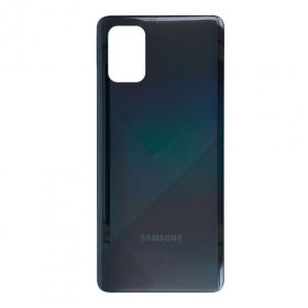   Samsung Galaxy A71 gyári készülék hátlap, bontott, fekete, SM-A705