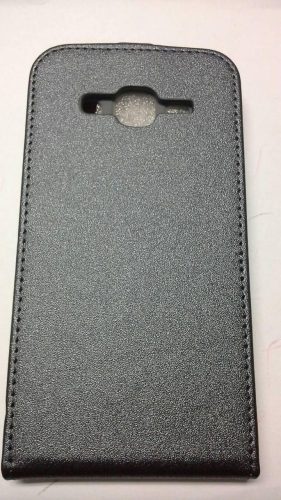 Samsung J200 Galaxy J2 grafitszürke szilikon keretes vékony flip tok