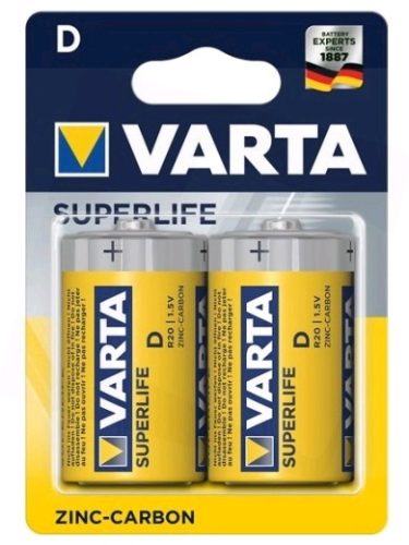 Varta Superlife R20 D szén-cink góliát elem (2db)