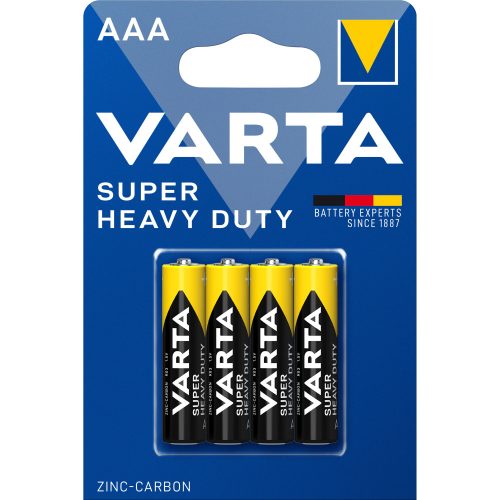 Varta Superlife R03 AAA szén-cink elem (4db)