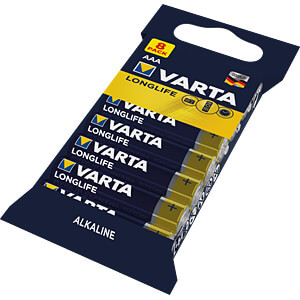 Varta Longlife LR03 AAA alkáli elem (8db)