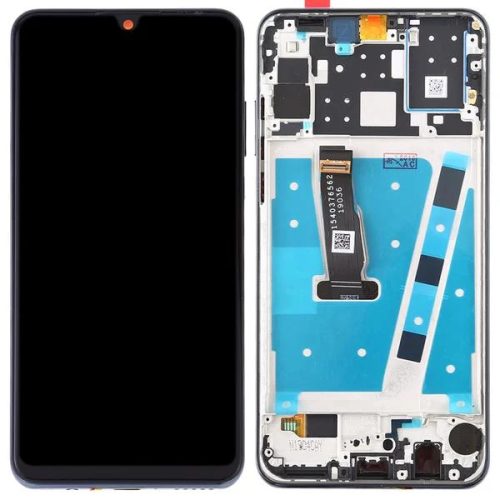 Huawei P30 Lite (2019) LCD + érintőpanel kerettel, fekete, 48 MP verzió