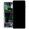 Samsung G980 Galaxy S20 / G981 Galaxy S20 5G gyári LCD+érintőpanel kék kerettel