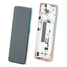   Xiaomi Mi 10T Lite LCD + érintőpanel  kerettel, rose gold, gyári