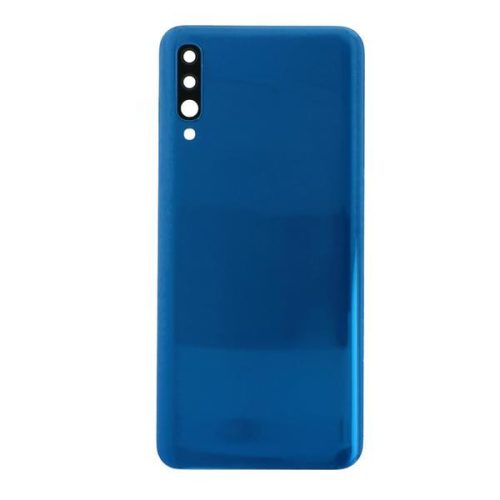 Samsung Galaxy A50 gyári készülék hátlap, bontott, kamera lencsével, kék, SM-A505