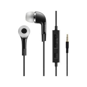   Samsung stereo vezetékes fülhallgató jack csatlakozóval, gyári, felvevőgombos / hangerőszabályzós, fekete, EHS64AVFBE (CSOMAGOLÁS NÉLKÜLI)