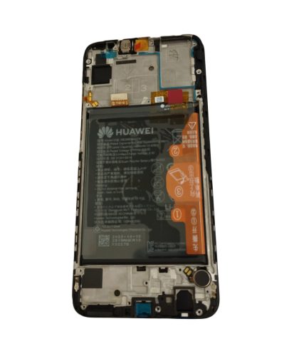 Huawei P Smart 2020 fekete LCD + érintőpanel kerettel, akkumulátorral