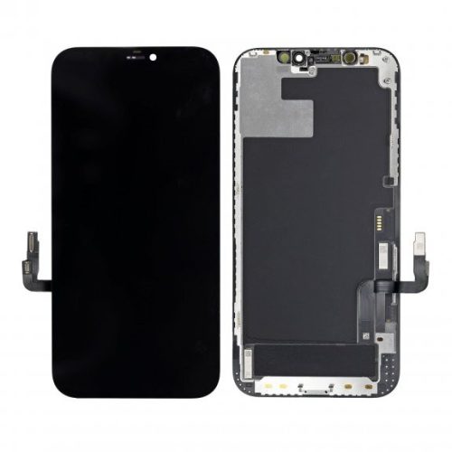 iPhone 12 / 12 Pro OLED LCD + érintőpanel, fekete, SL