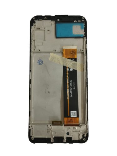 Samsung Galaxy A23 4G LCD + érintőpanel kerettel, fekete, SM-A235