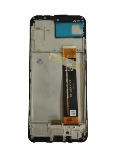 Samsung Galaxy A23 4G LCD + érintőpanel kerettel, fekete, SM-A235