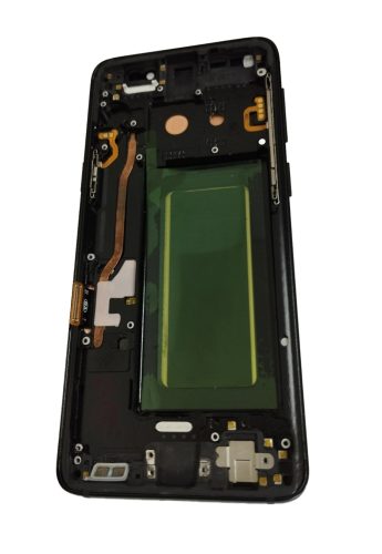 Samsung Galaxy S9 LCD + érintőpanel kerettel, OLED, fekete, SM-G960