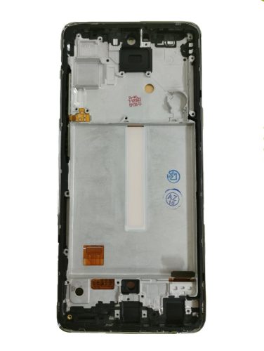 Samsung Galaxy A52s LCD + érintőpanel kerettel, OLED, fekete, SM-A528