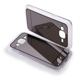   Samsung J120 Galaxy J1 2016 fekete tükrös szilikon hátlap tok