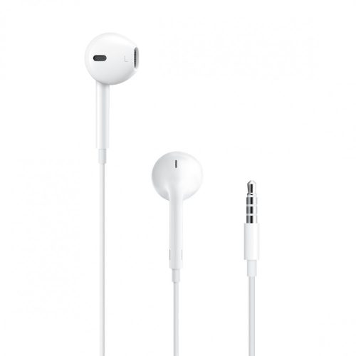 iPhone stereo headset 3.5 mm jack csatlakozóval, magas minőségű, fehér