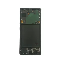   Samsung Galaxy A71 5G LCD + érintőpanel kerettel, fekete, gyári, SM-A716