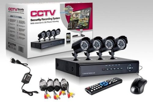 CCTV 4 kamerás biztonsági rendszer HD