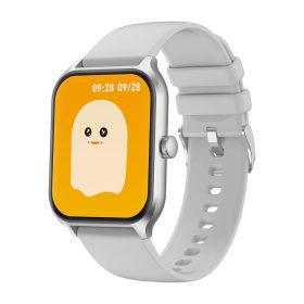   Colmi P60 okosóra szilikon szíjjal, 1,96" HD kijelző, 100+ sport mód, IP67 vízállóság, szürke