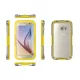 Samsung G925 Galaxy S6 Edge sárga vízálló tok