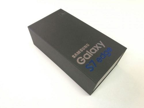 Samsung G935F Galaxy S7 Edge 32gb UK fekete használt mobiltelefon doboz