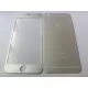 iPhone 6 6S Plus (5,5") ezüst (silver) teljes (ívelt) elő + hátlapi üvegfólia
