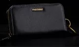 Remax fekete bőr pénztárca tok iPhone 6 6S (4,7") #2