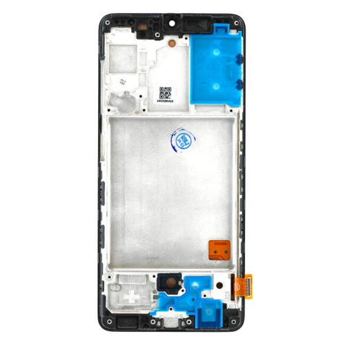 Samsung Galaxy A41 LCD + érintőpanel kerettel, OLED, fekete, SM-A415