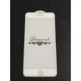   iPhone 7 / 8 / SE 2020 / SE 2022 (4,7") előlapi üvegfólia, 3D, fehér-kék, Diamond