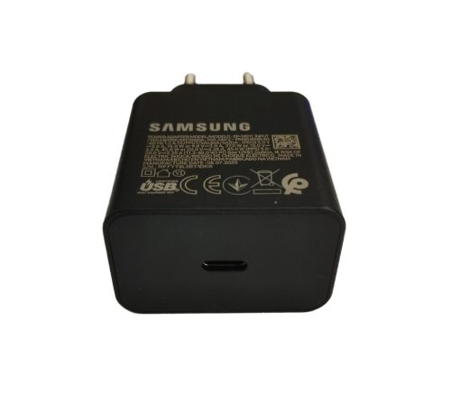 Samsung hálózati gyors töltőfej, gyári, Type-C csatlakozóval, fekete, 45W, EP-T4511 (CSOMAGOLÁS NÉLKÜLI)