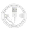 Apple iPhone 8pin adatkábel, gyári, 1M, fehér, MUQW3 (CSOMAGOLÁS NÉLKÜLI)